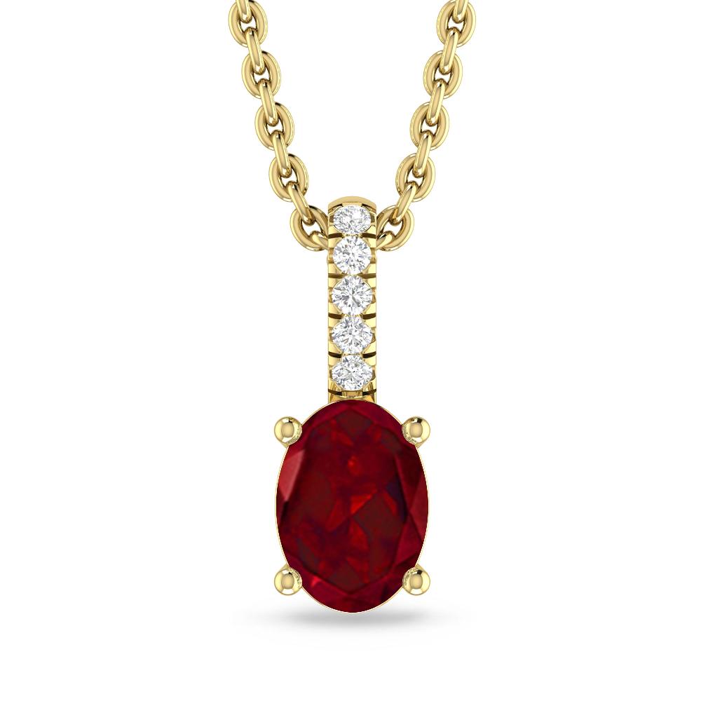 Yellow Gold - Garnet