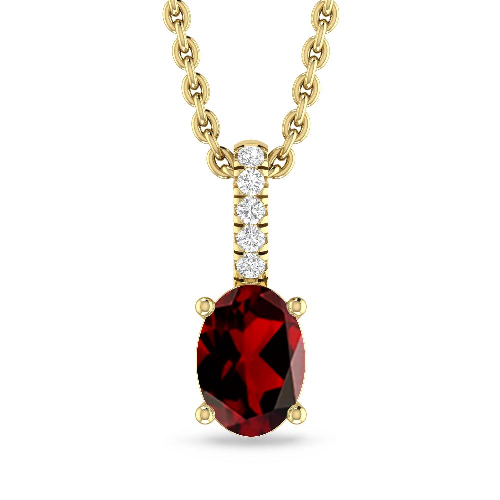 Yellow Gold - Garnet