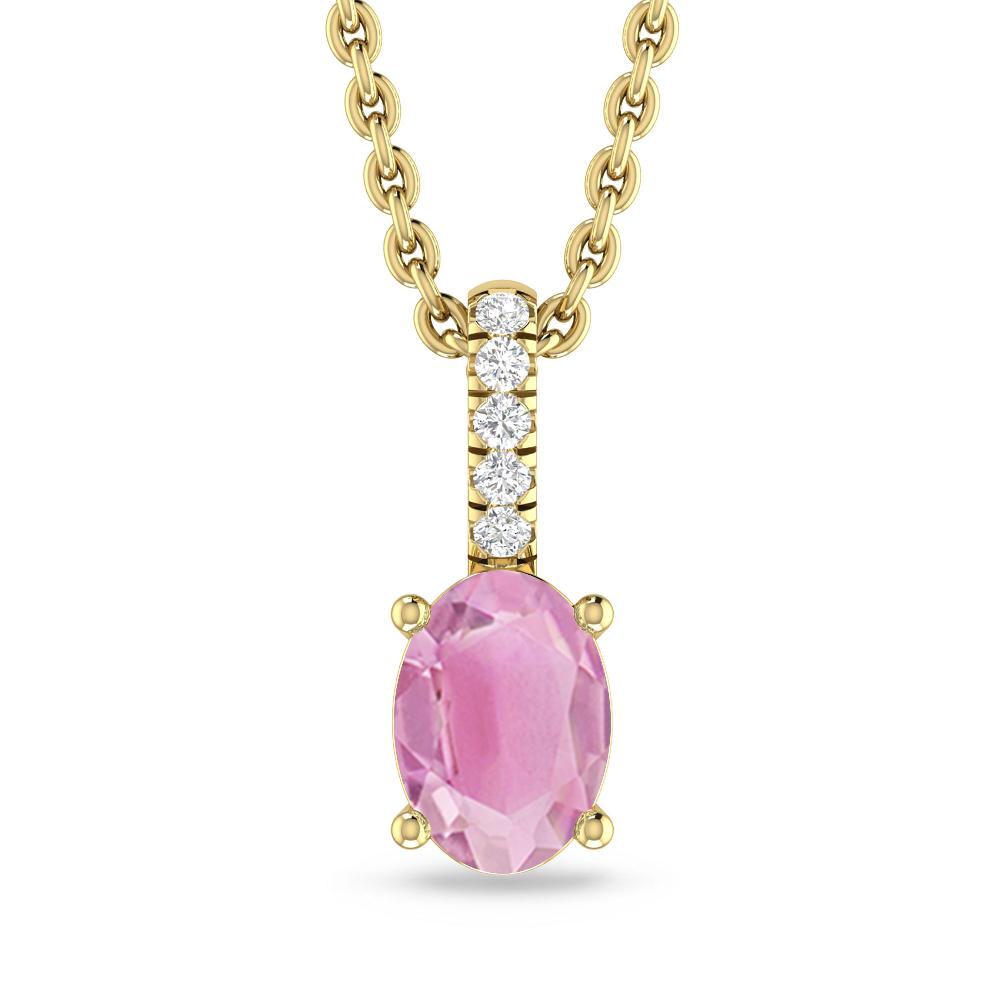 Yellow Gold - Pink Tourmaline