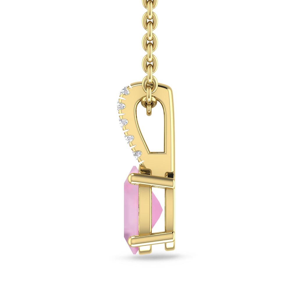 Yellow Gold - Pink Tourmaline