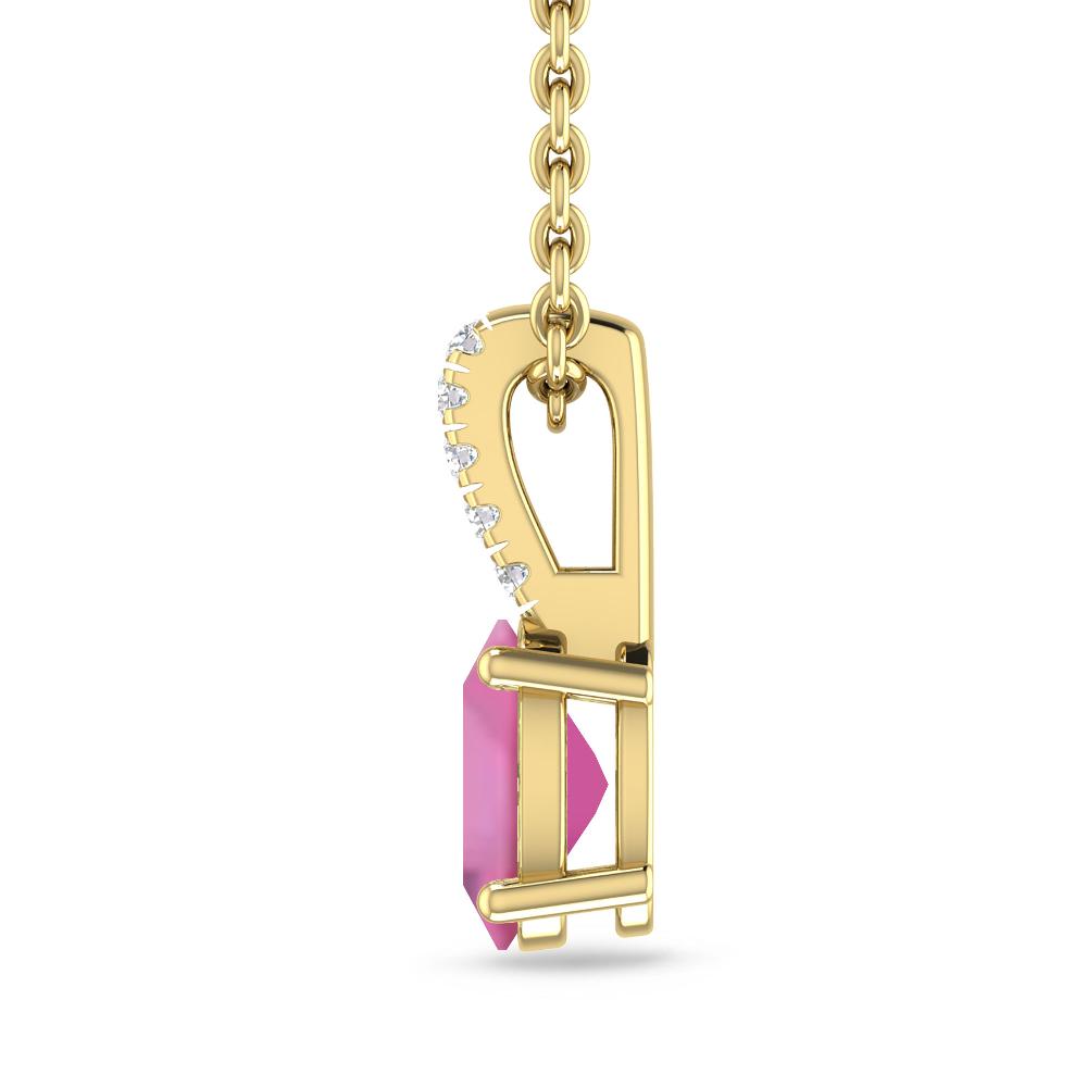 Yellow Gold - Pink Tourmaline