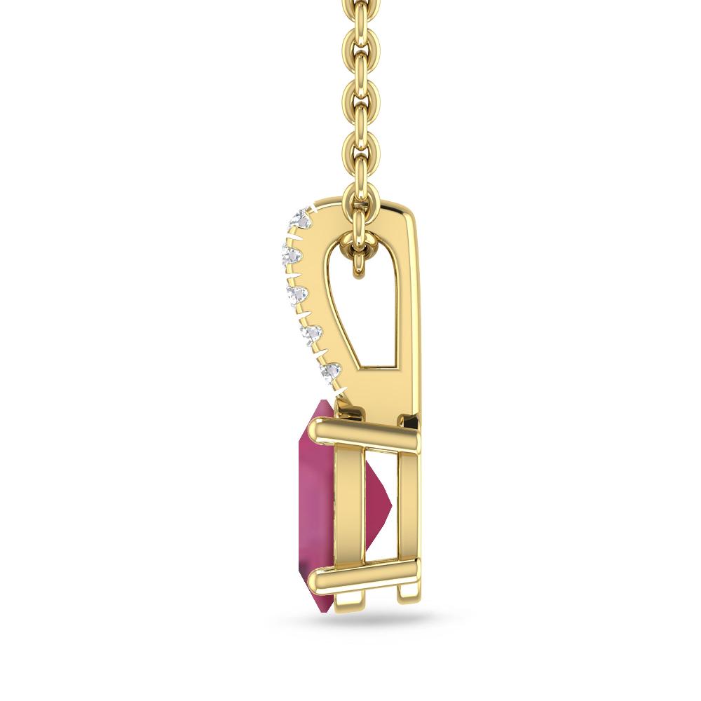 Yellow Gold - Pink Tourmaline