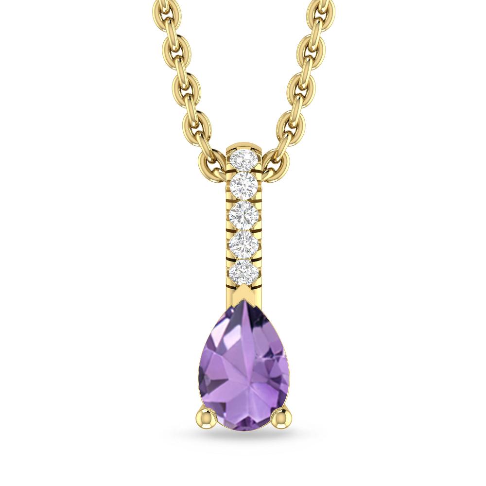 Yellow Gold - Amethyst