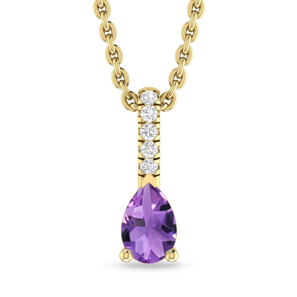 Yellow Gold - Amethyst