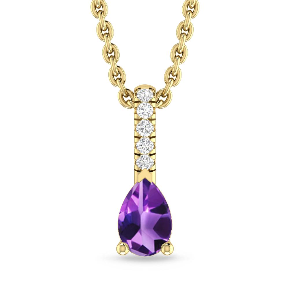 Yellow Gold - Amethyst