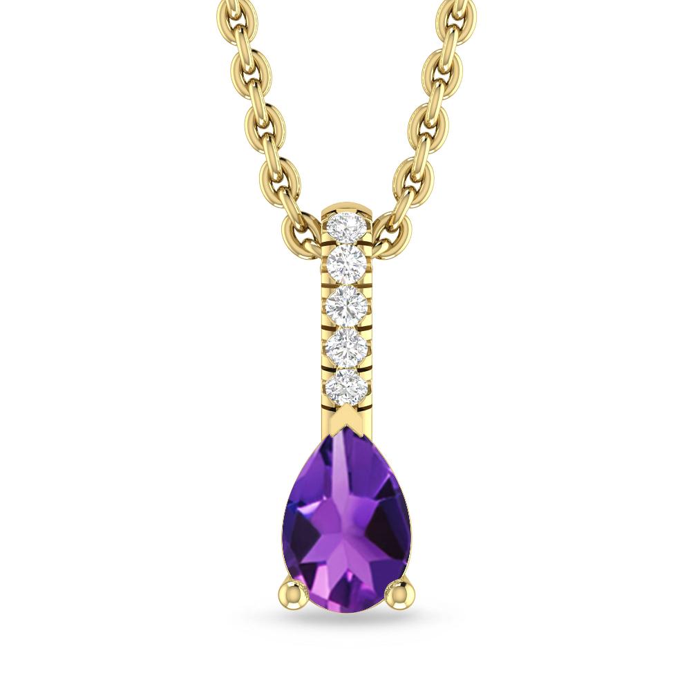 Yellow Gold - Amethyst