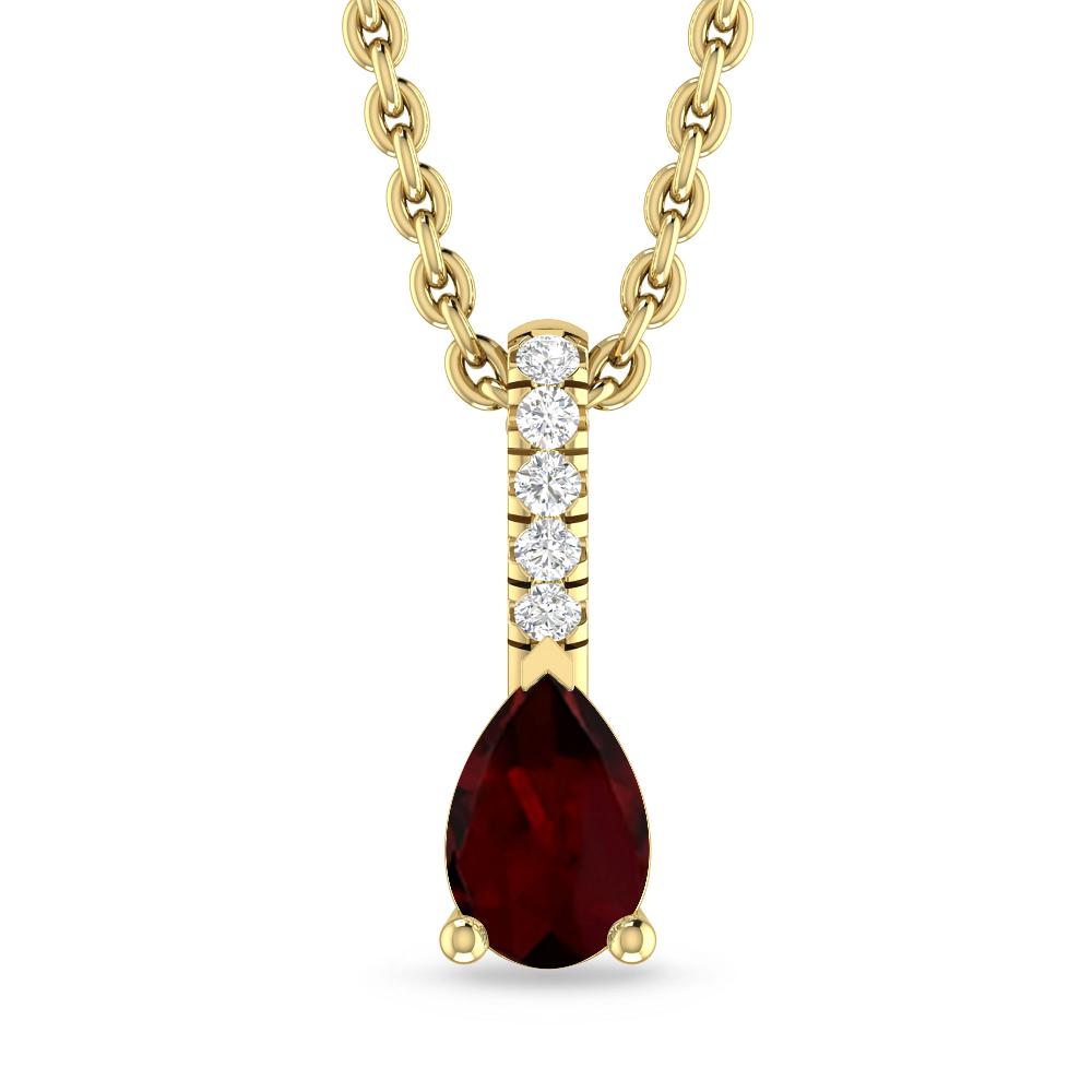 Yellow Gold - Garnet