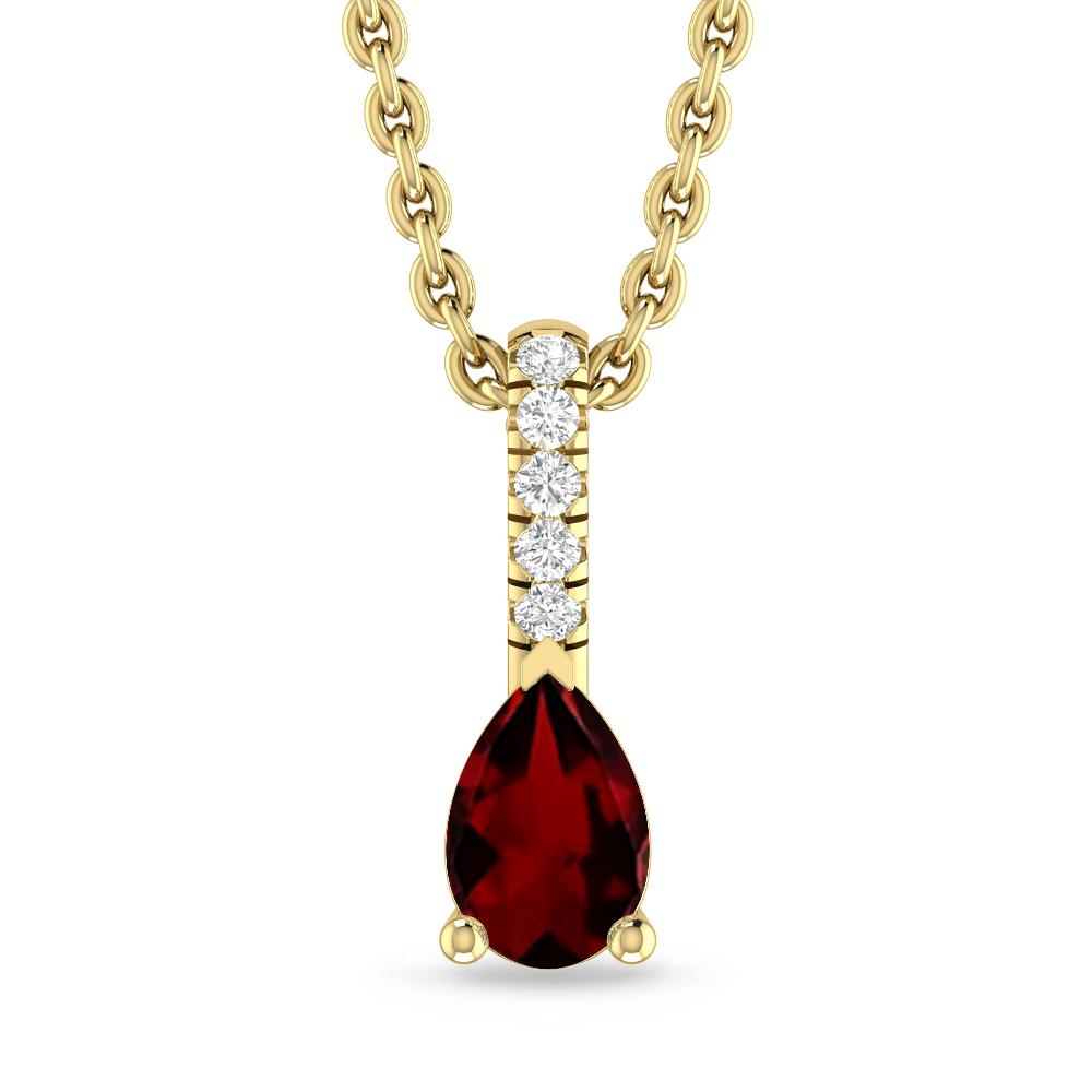 Yellow Gold - Garnet