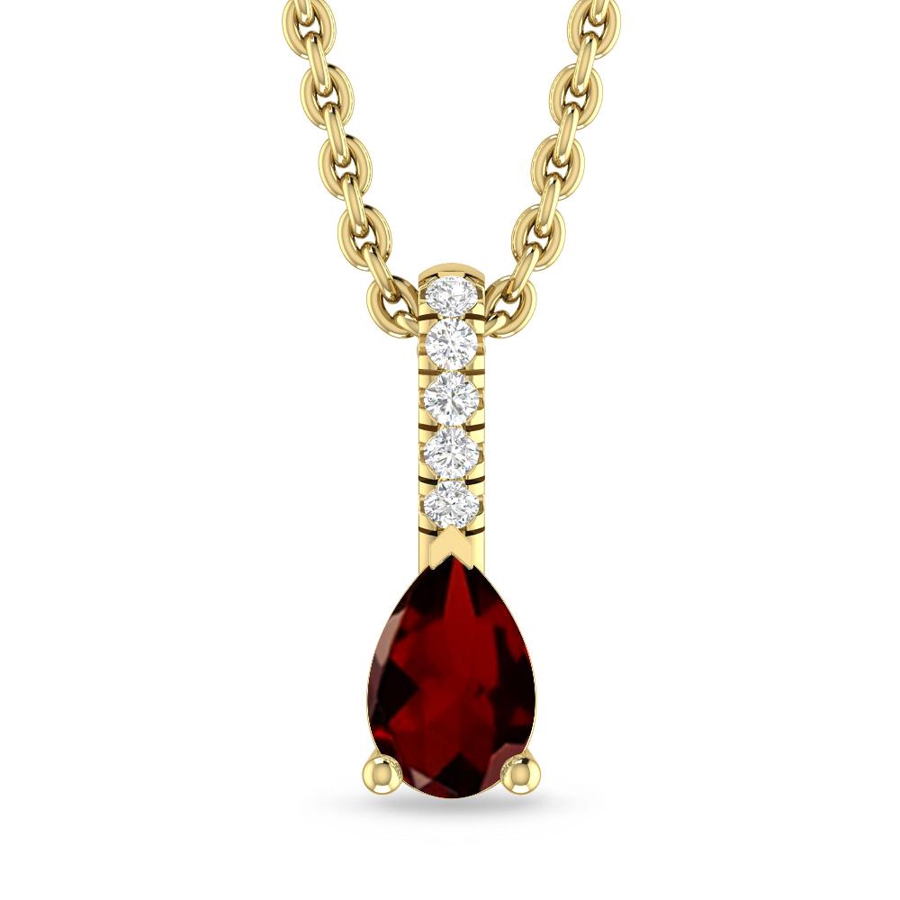 Yellow Gold - Garnet