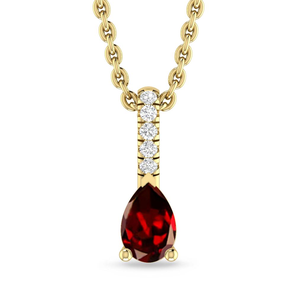 Yellow Gold - Garnet