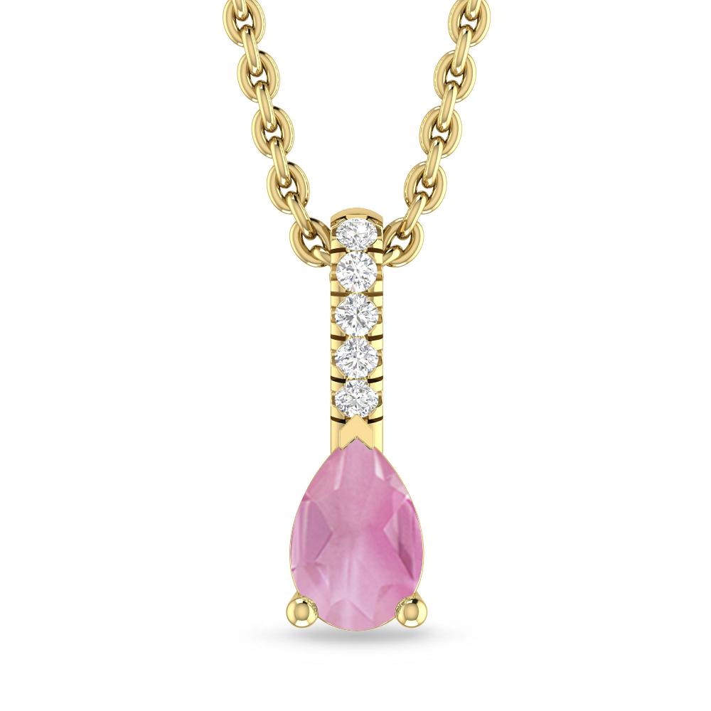 Yellow Gold - Pink Tourmaline