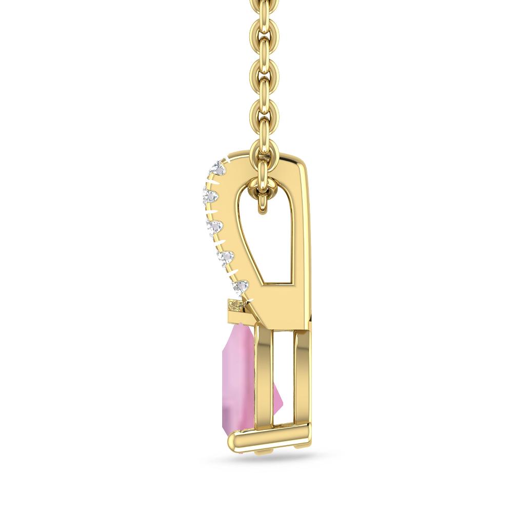 Yellow Gold - Pink Tourmaline