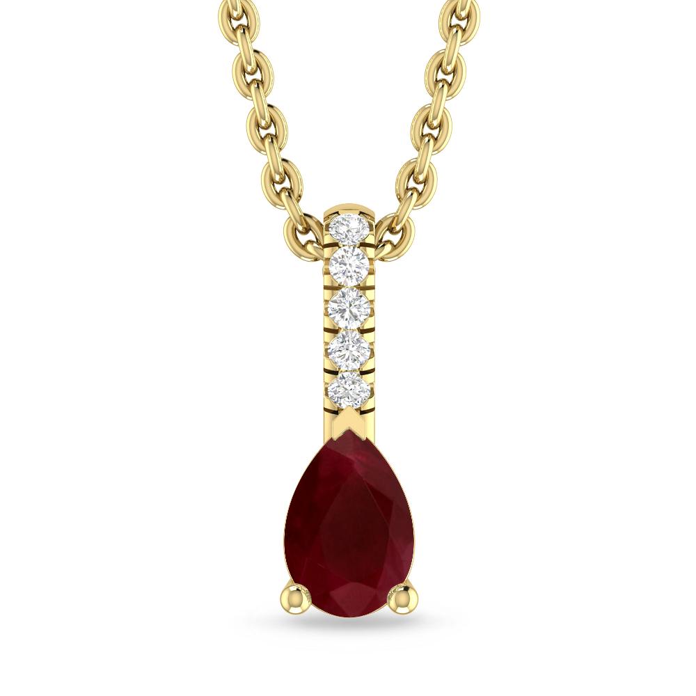 Yellow Gold - Ruby