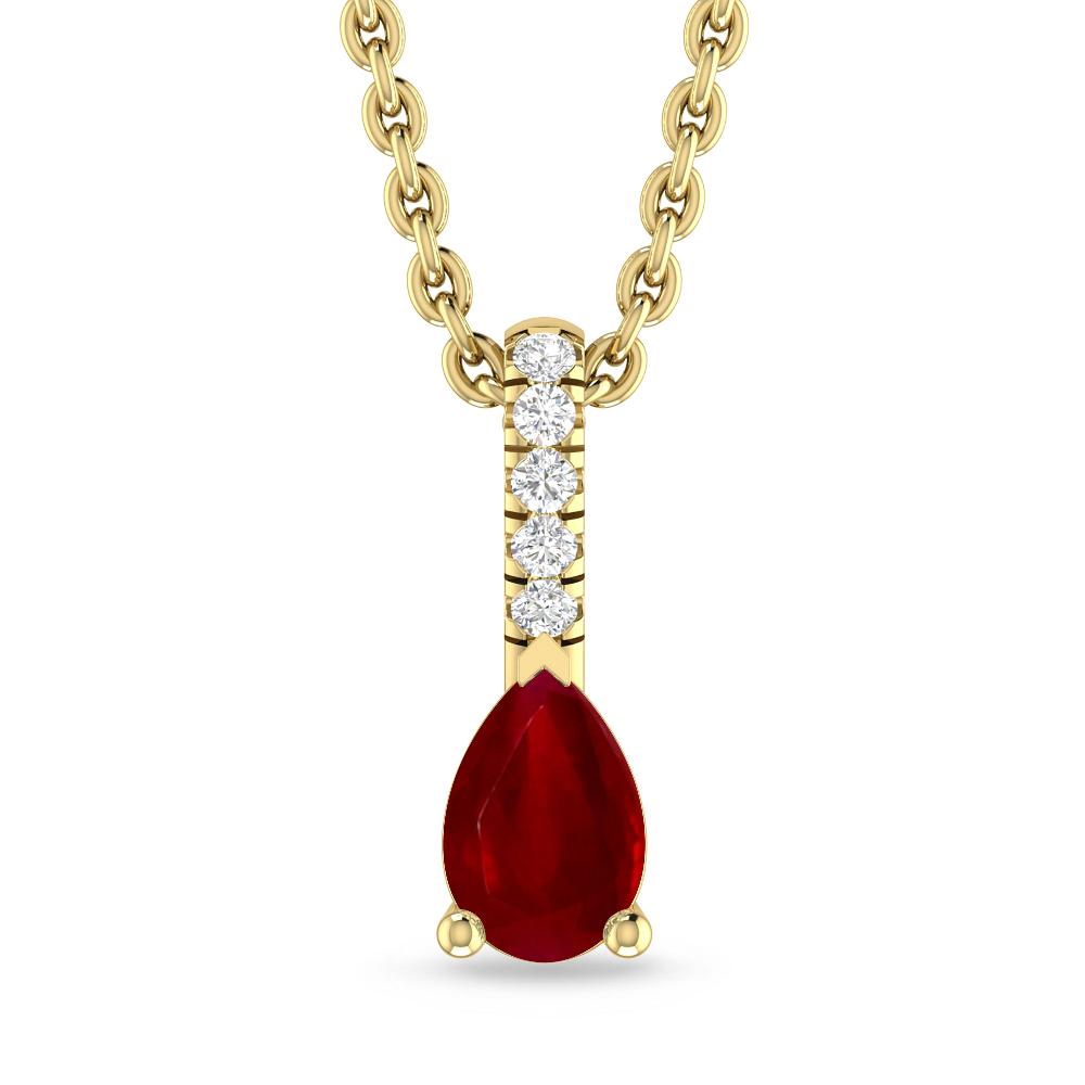 Yellow Gold - Ruby