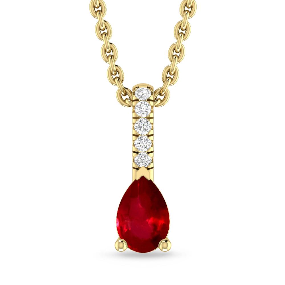 Yellow Gold - Ruby