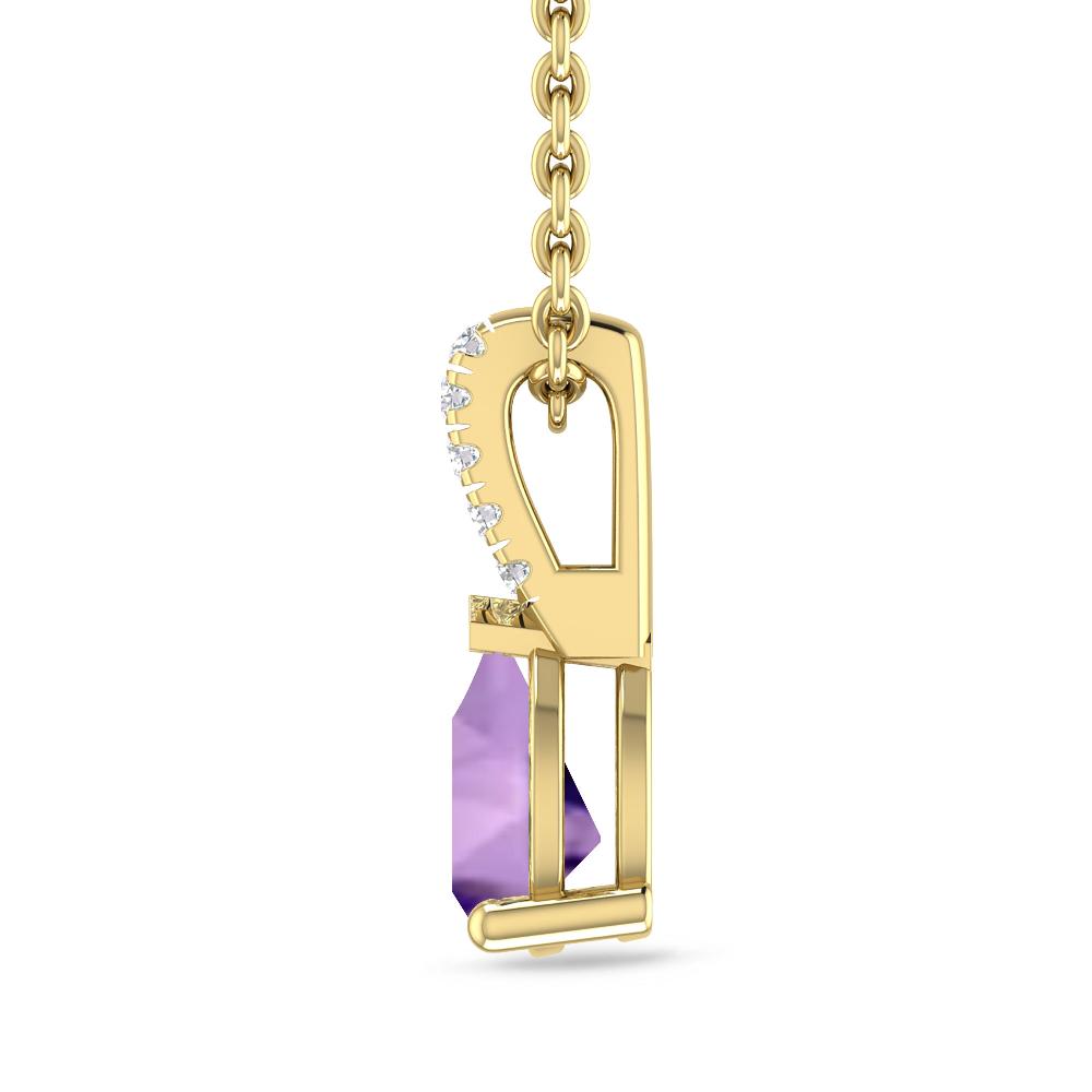 Yellow Gold - Amethyst