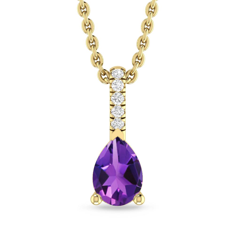 Yellow Gold - Amethyst