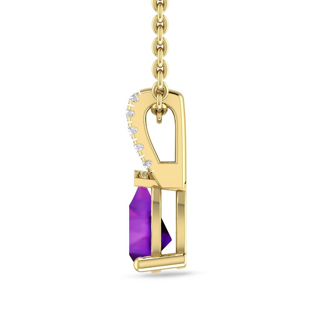 Yellow Gold - Amethyst