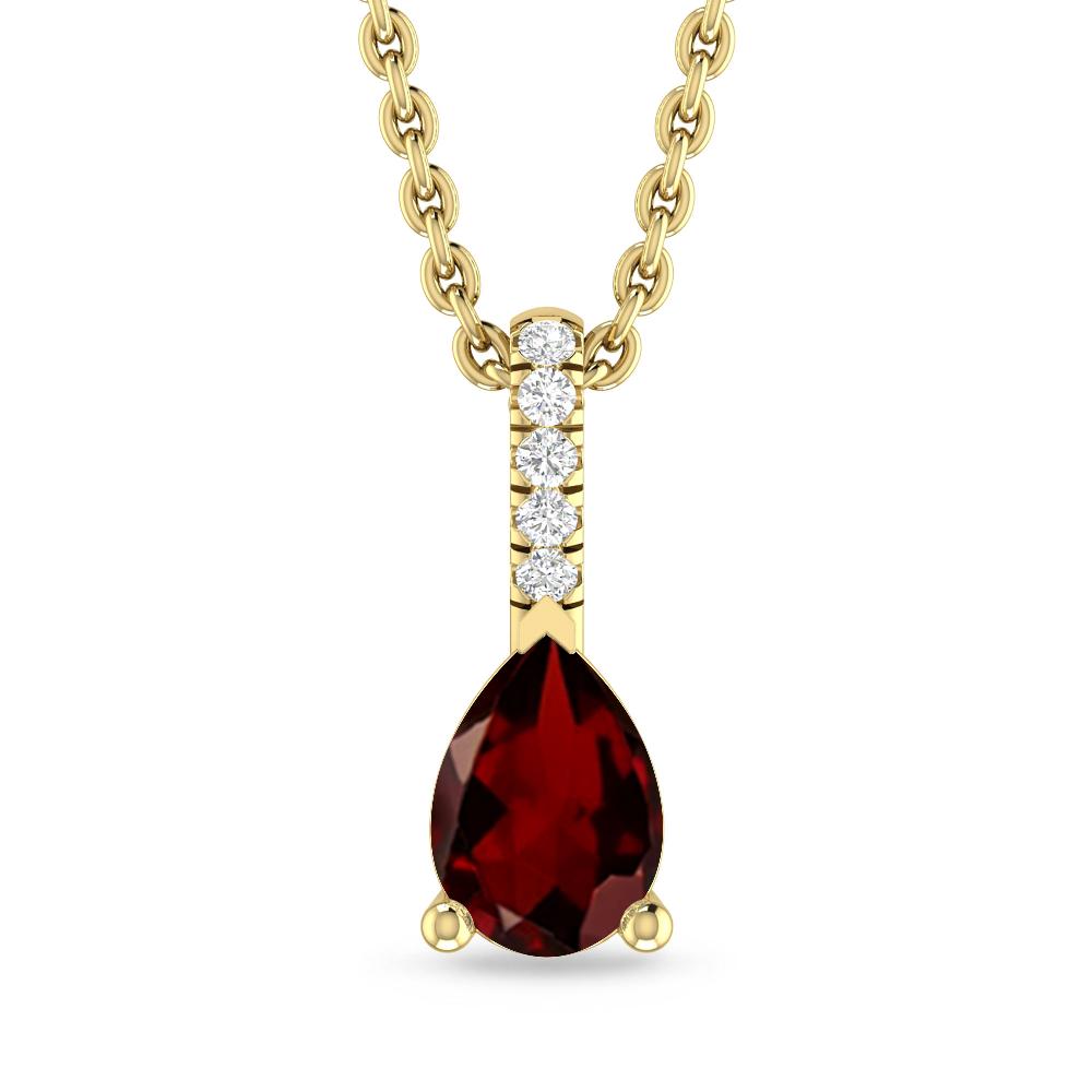 Yellow Gold - Garnet