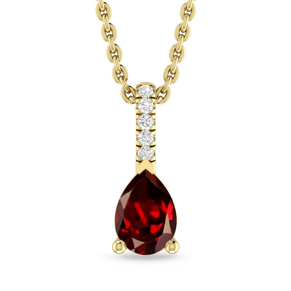 Yellow Gold - Garnet