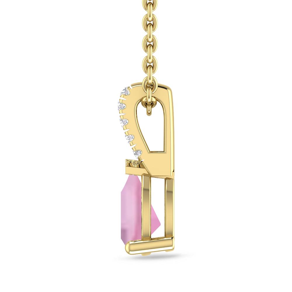 Yellow Gold - Pink Tourmaline