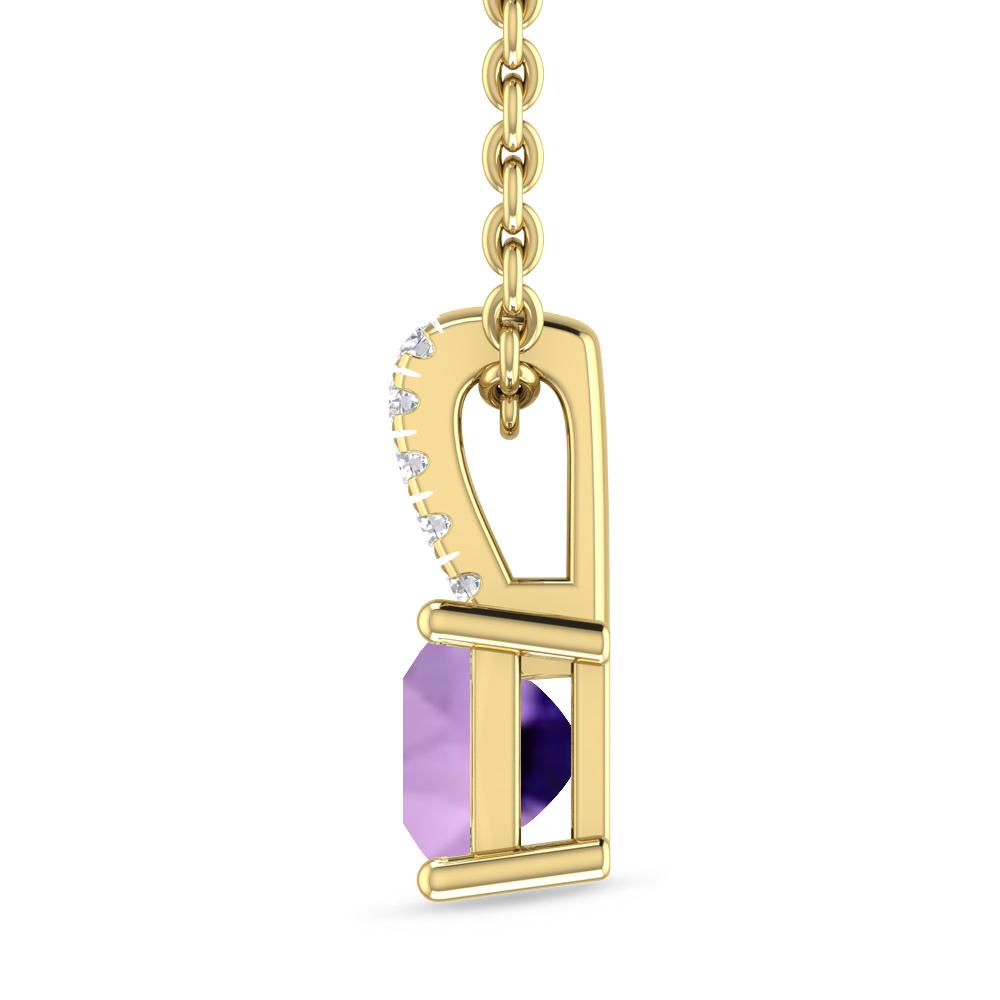 Yellow Gold - Amethyst