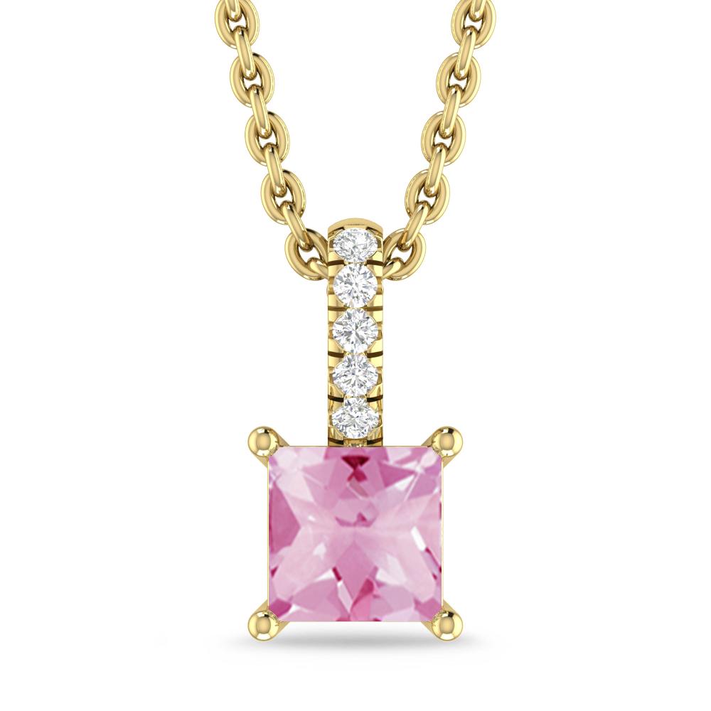 Yellow Gold - Pink Tourmaline