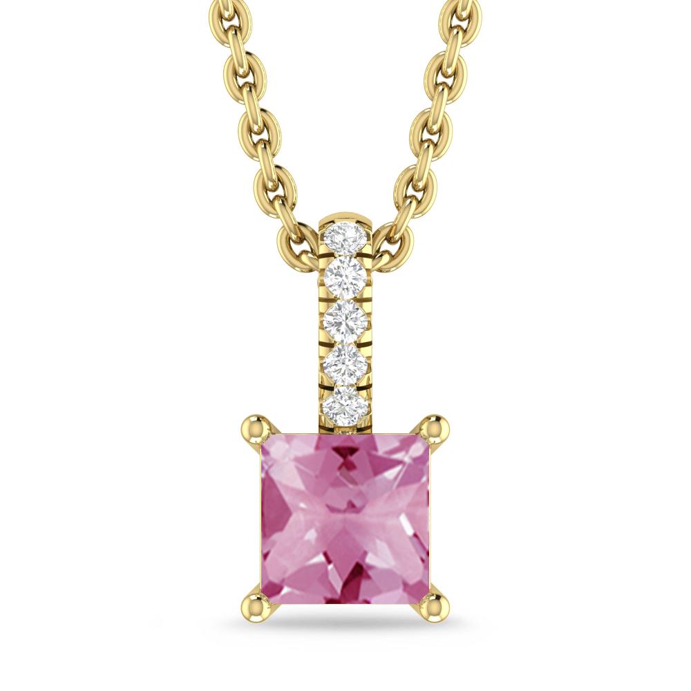 Yellow Gold - Pink Tourmaline