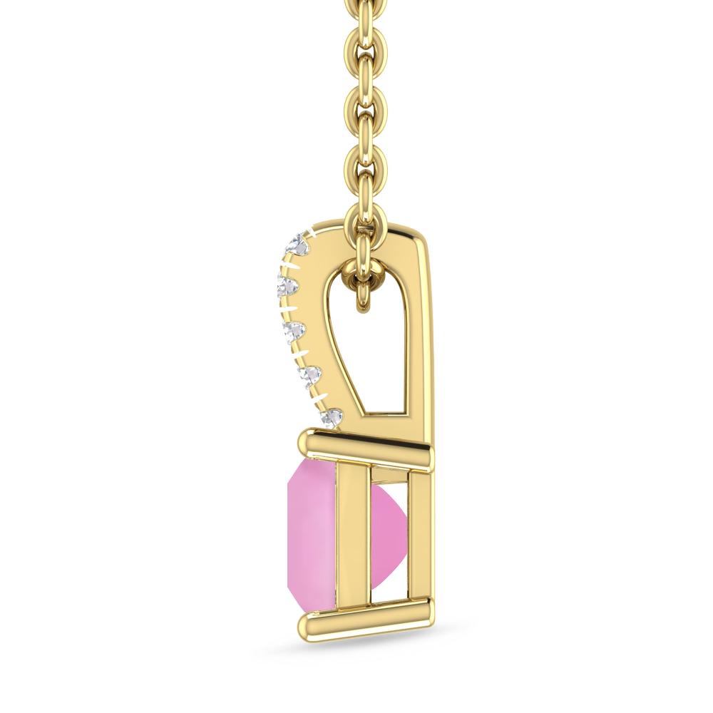 Yellow Gold - Pink Tourmaline