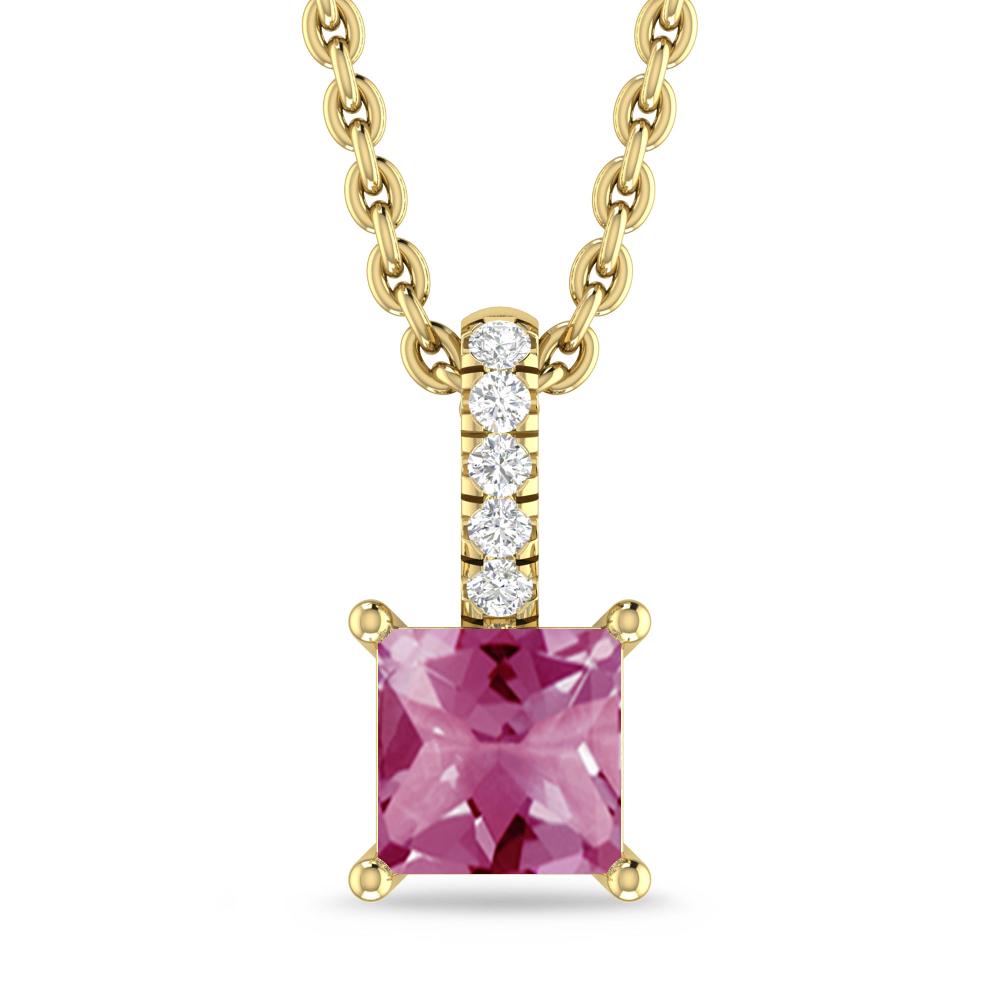 Yellow Gold - Pink Tourmaline