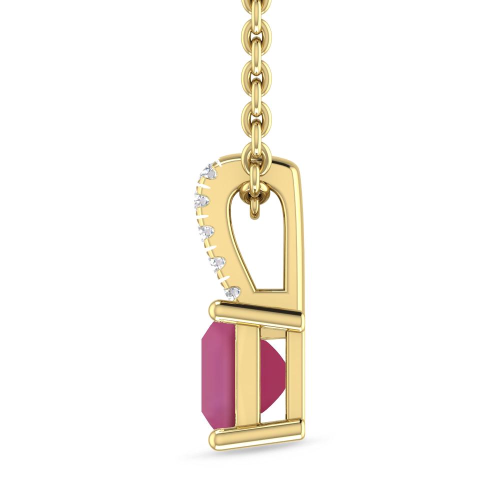 Yellow Gold - Pink Tourmaline