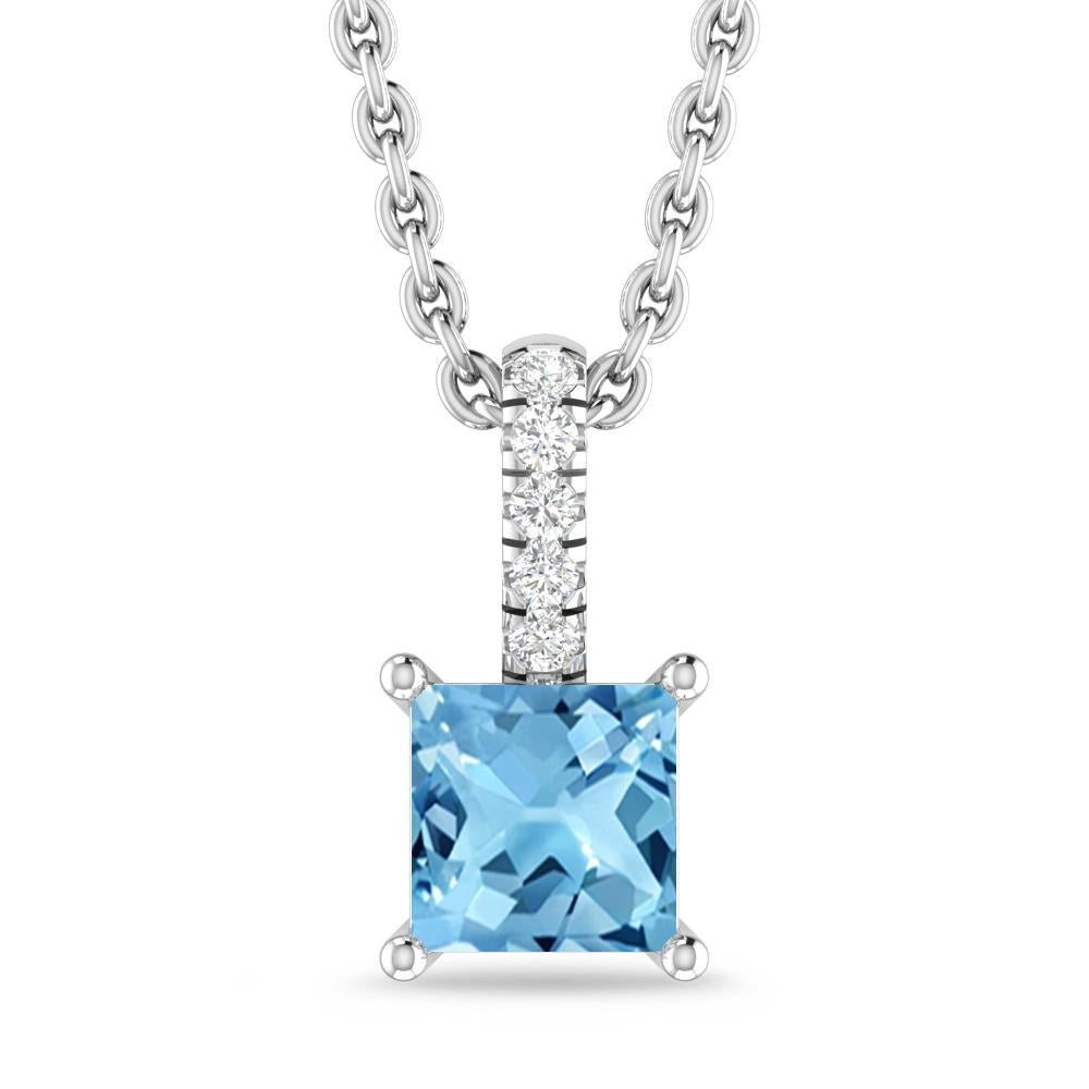 White Gold - Blue Topaz