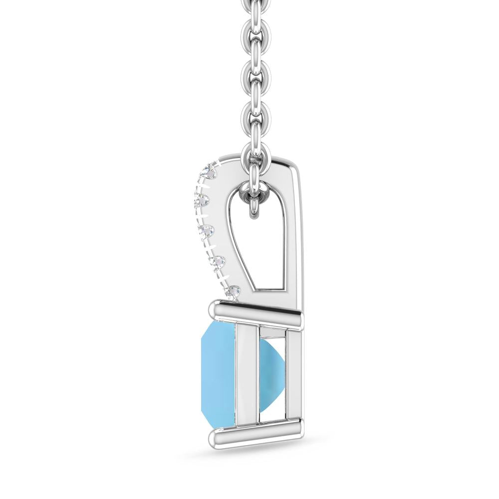 White Gold - Blue Topaz