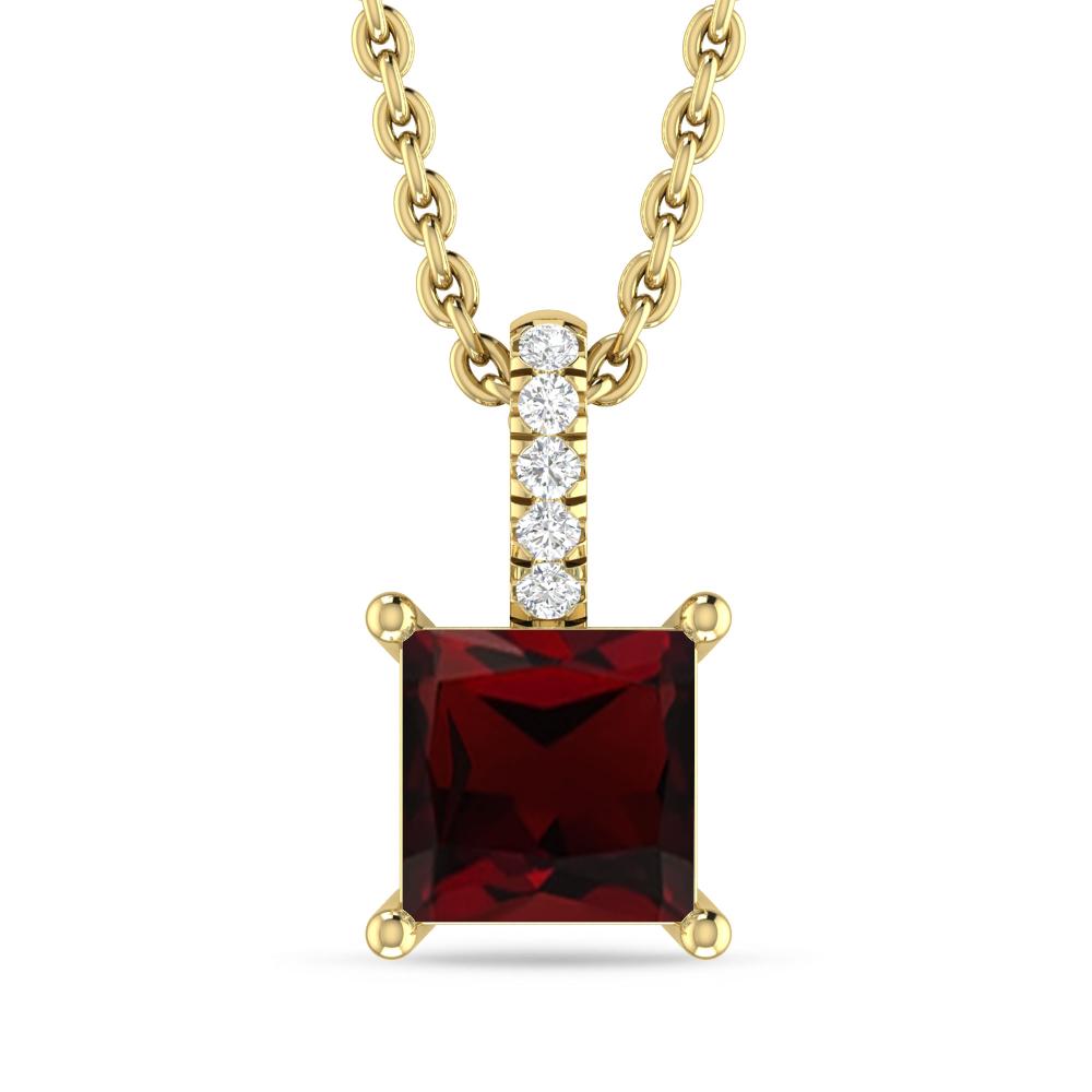 Yellow Gold - Garnet