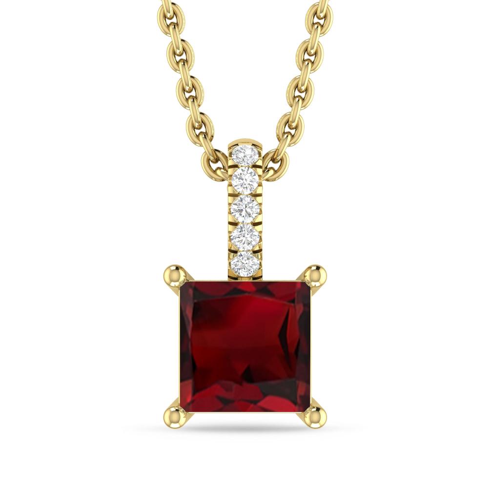 Yellow Gold - Garnet