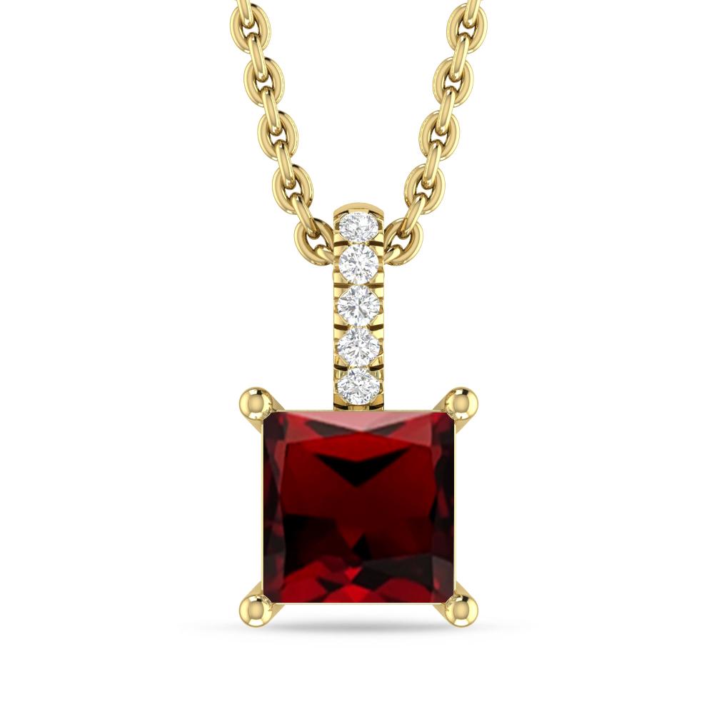 Yellow Gold - Garnet