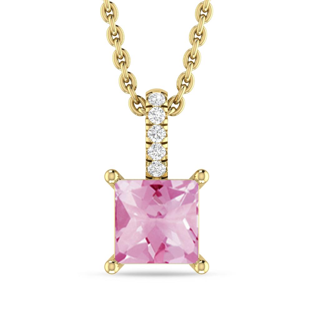 Yellow Gold - Pink Tourmaline