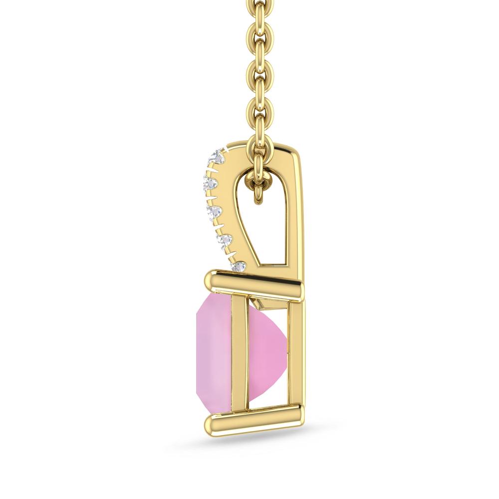 Yellow Gold - Pink Tourmaline