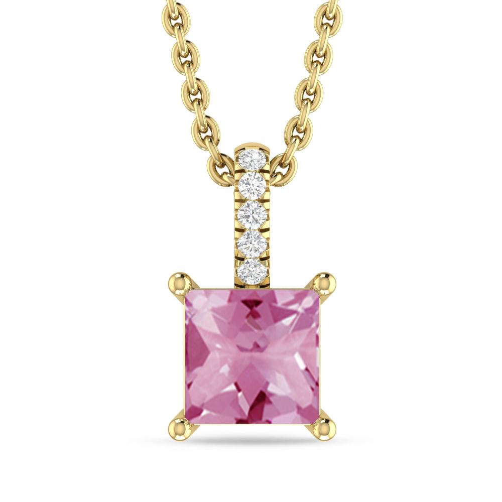 Yellow Gold - Pink Tourmaline