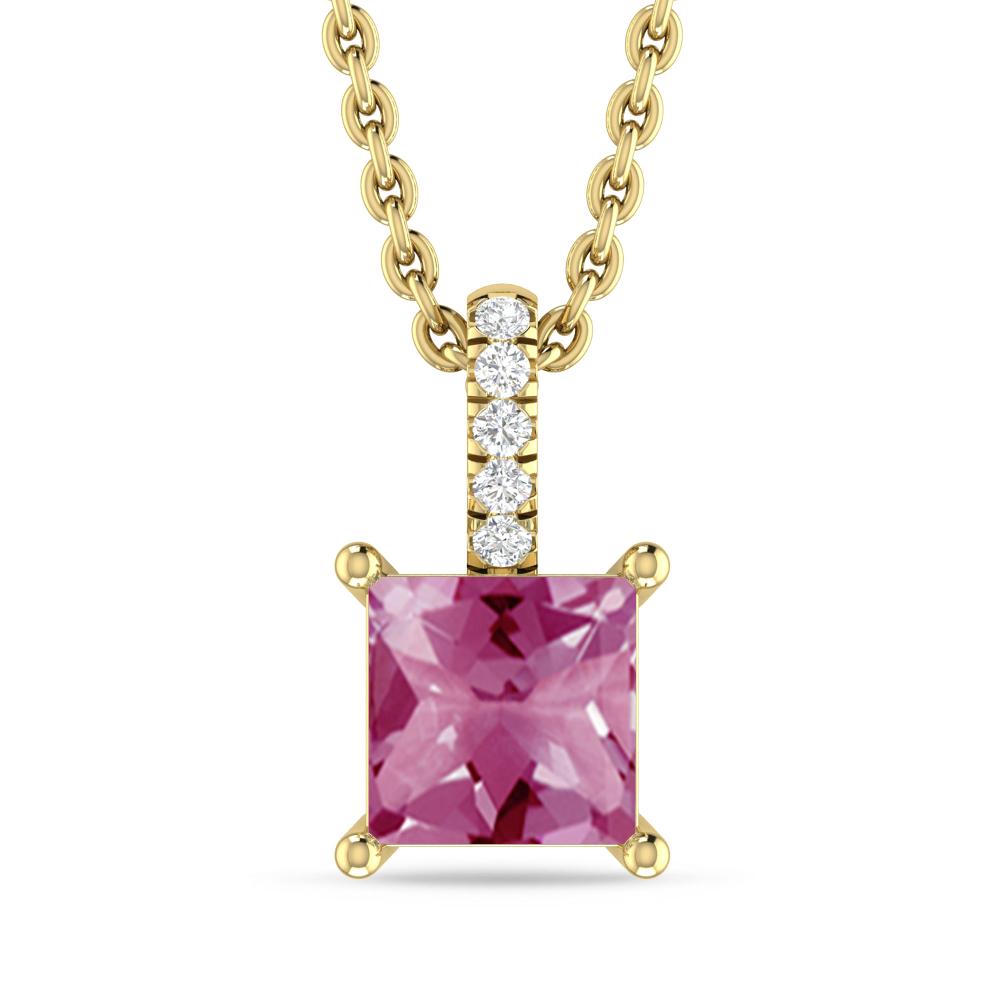 Yellow Gold - Pink Tourmaline