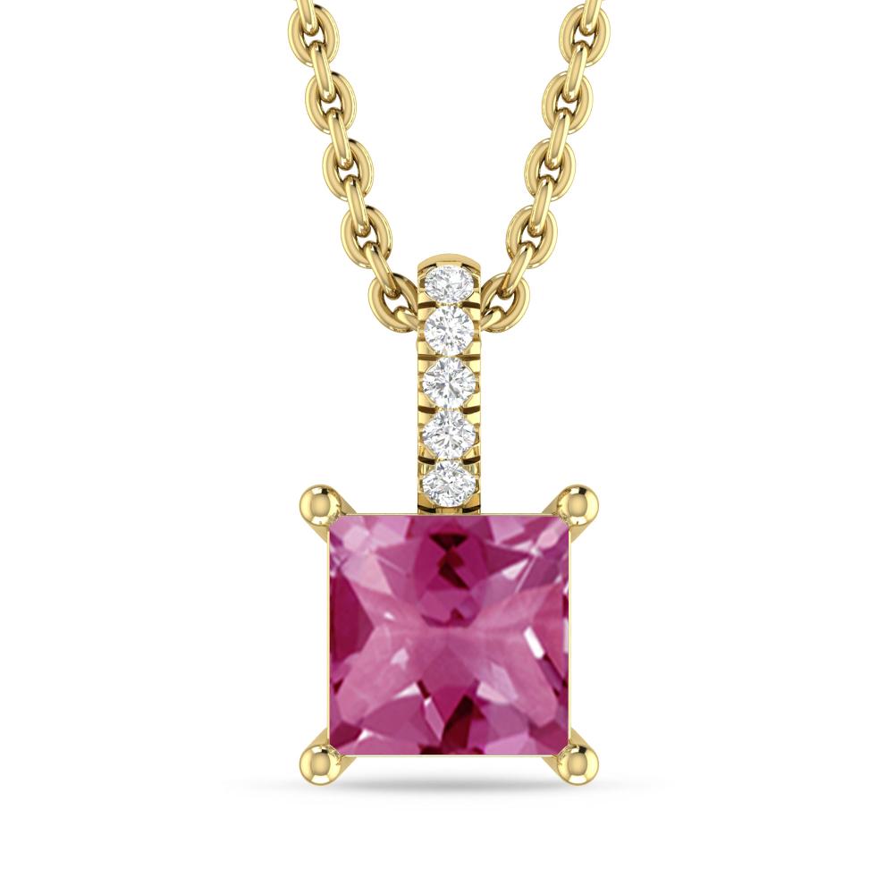 Yellow Gold - Pink Tourmaline