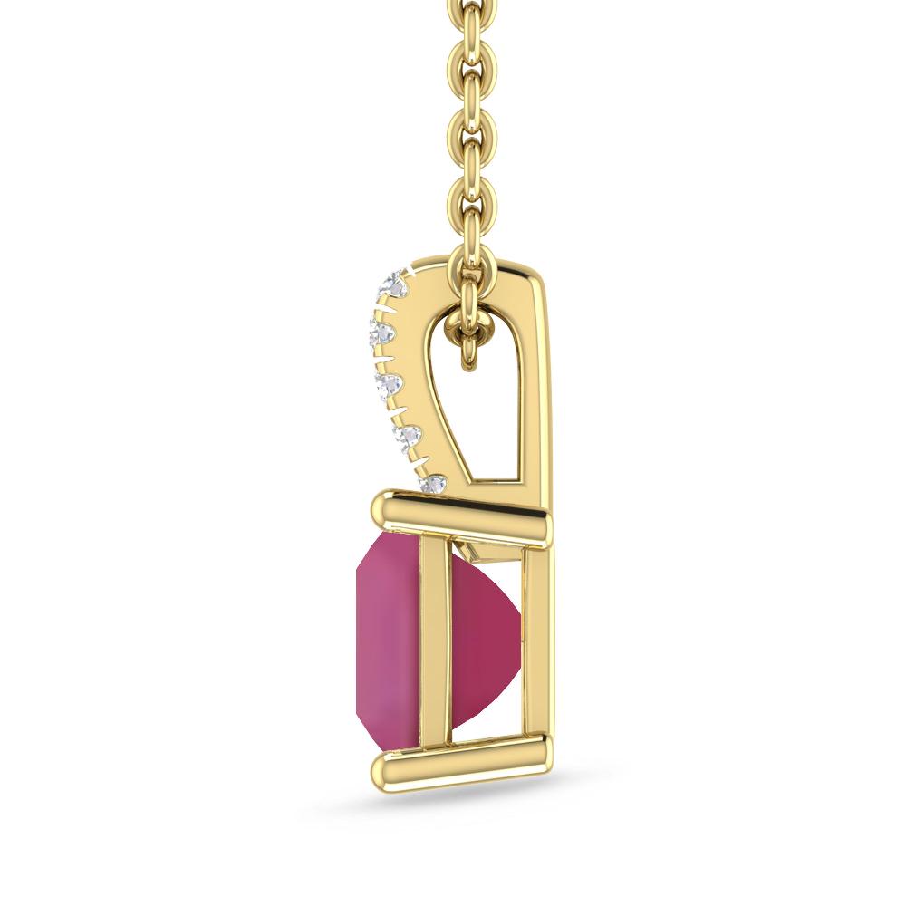 Yellow Gold - Pink Tourmaline