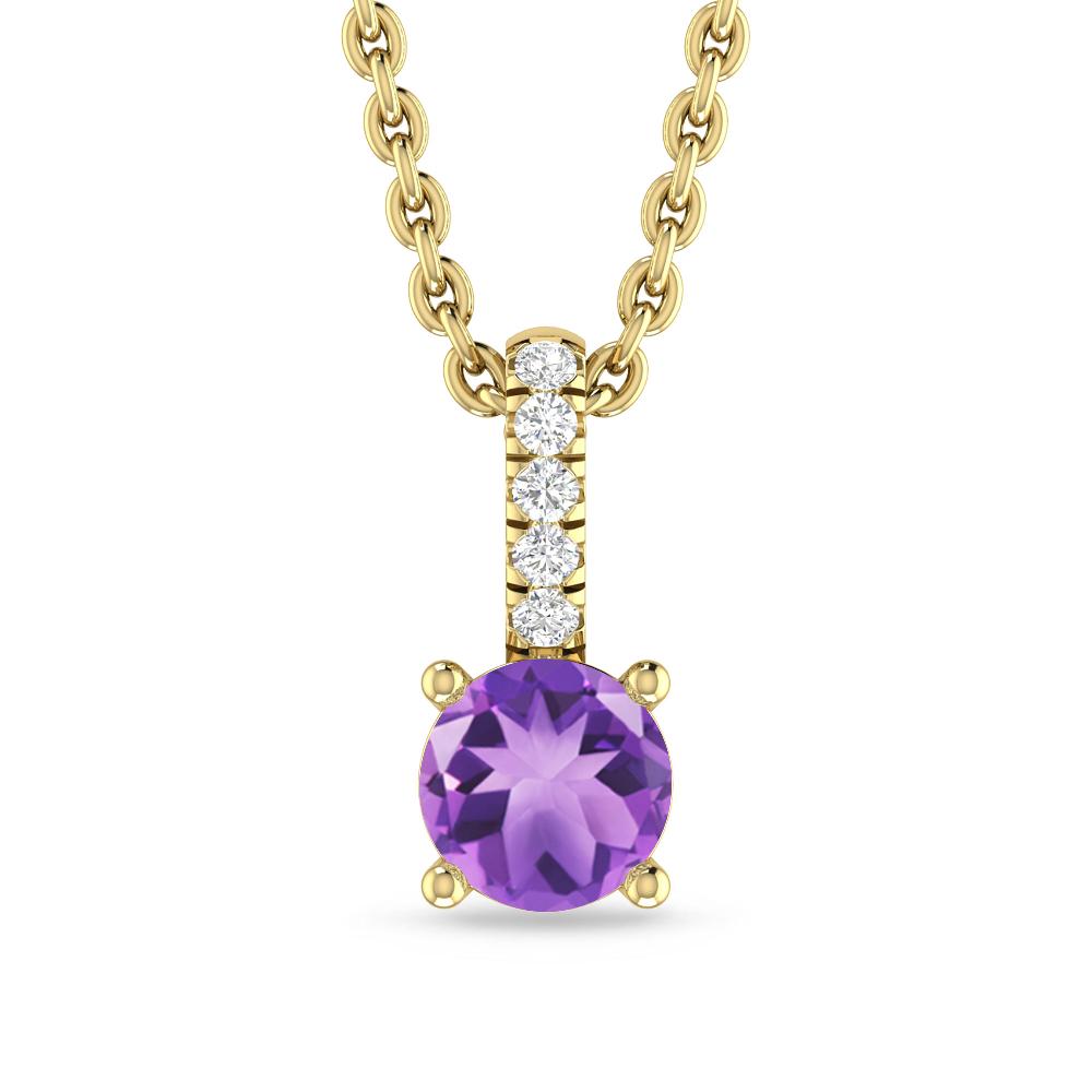 Yellow Gold - Amethyst