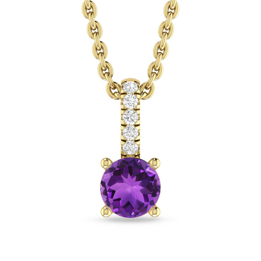 Yellow Gold - Amethyst