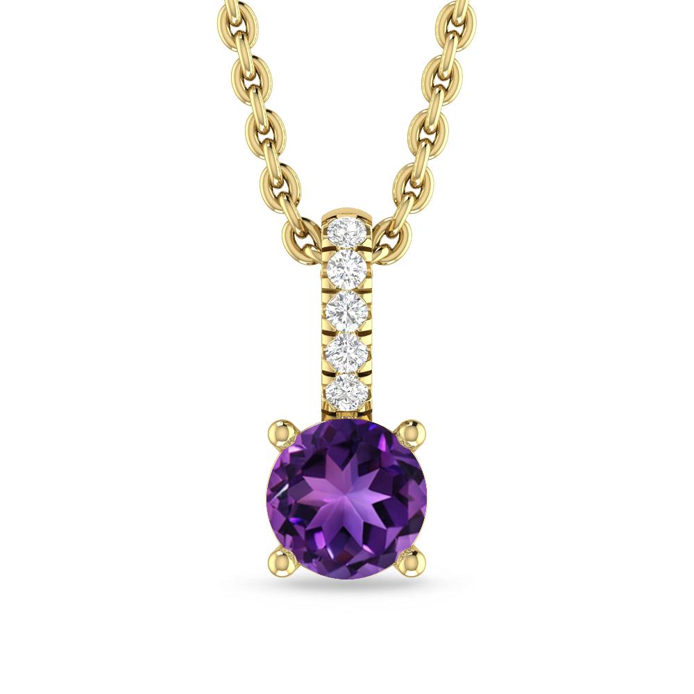 Yellow Gold - Amethyst