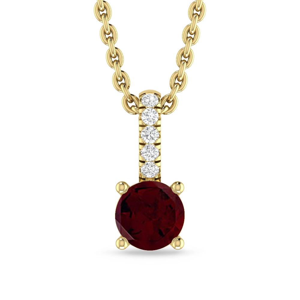 Yellow Gold - Garnet