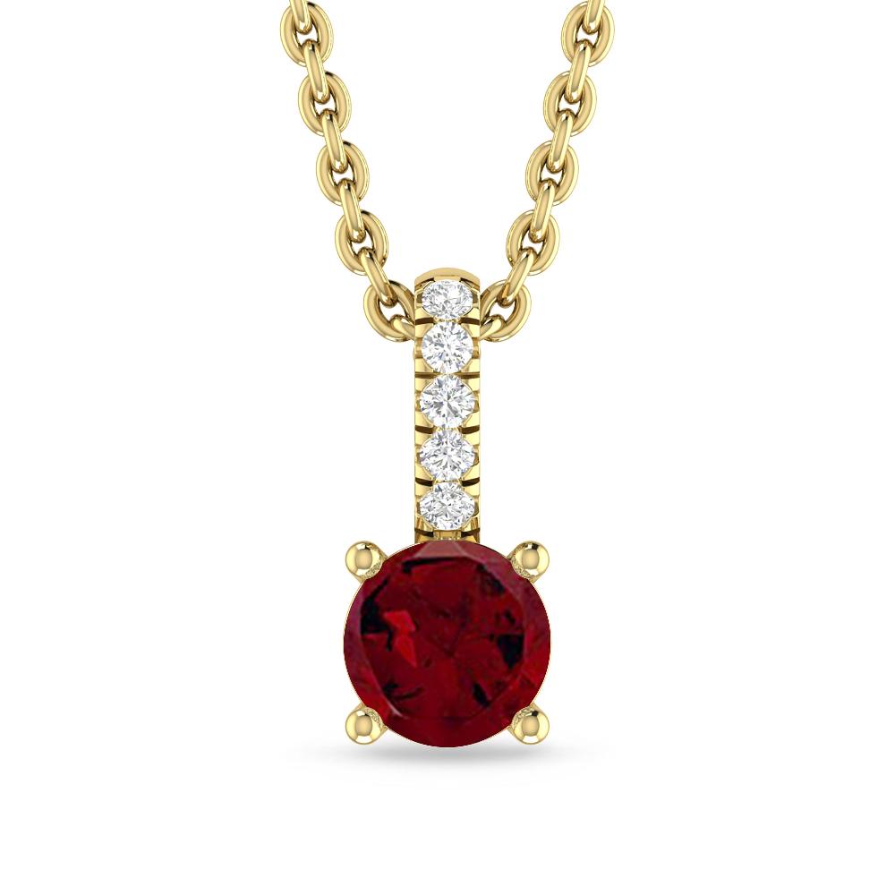 Yellow Gold - Garnet