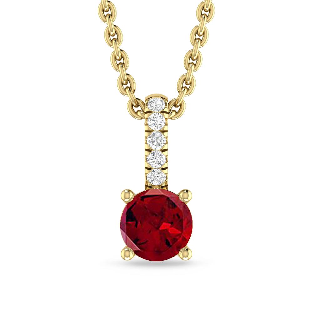 Yellow Gold - Garnet