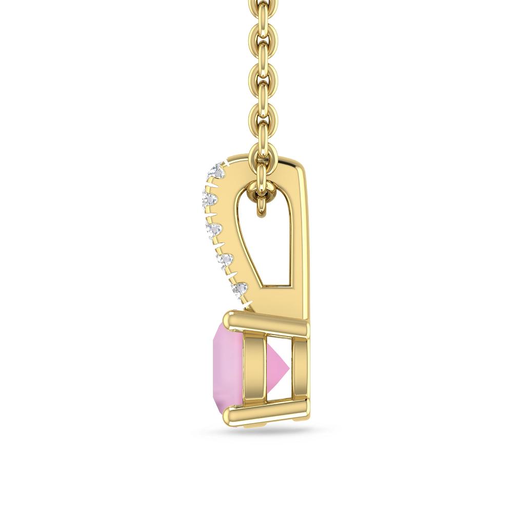 Yellow Gold - Pink Tourmaline