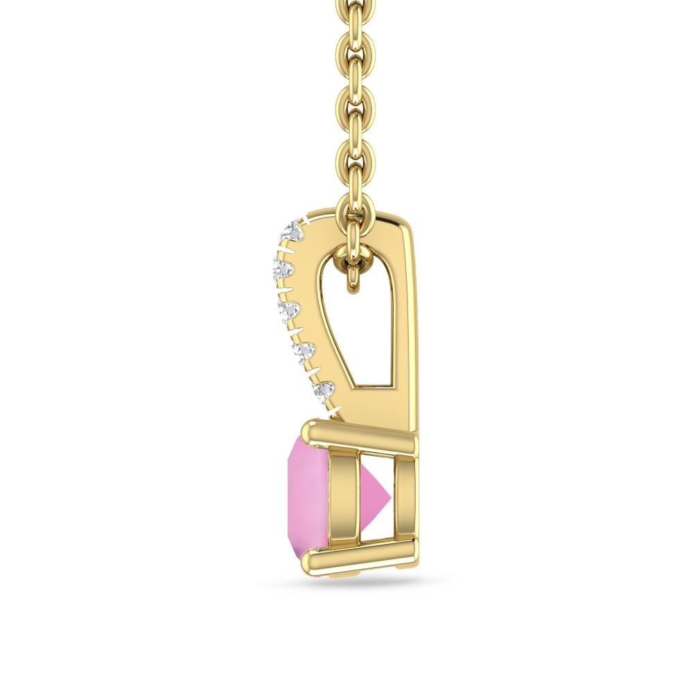 Yellow Gold - Pink Tourmaline